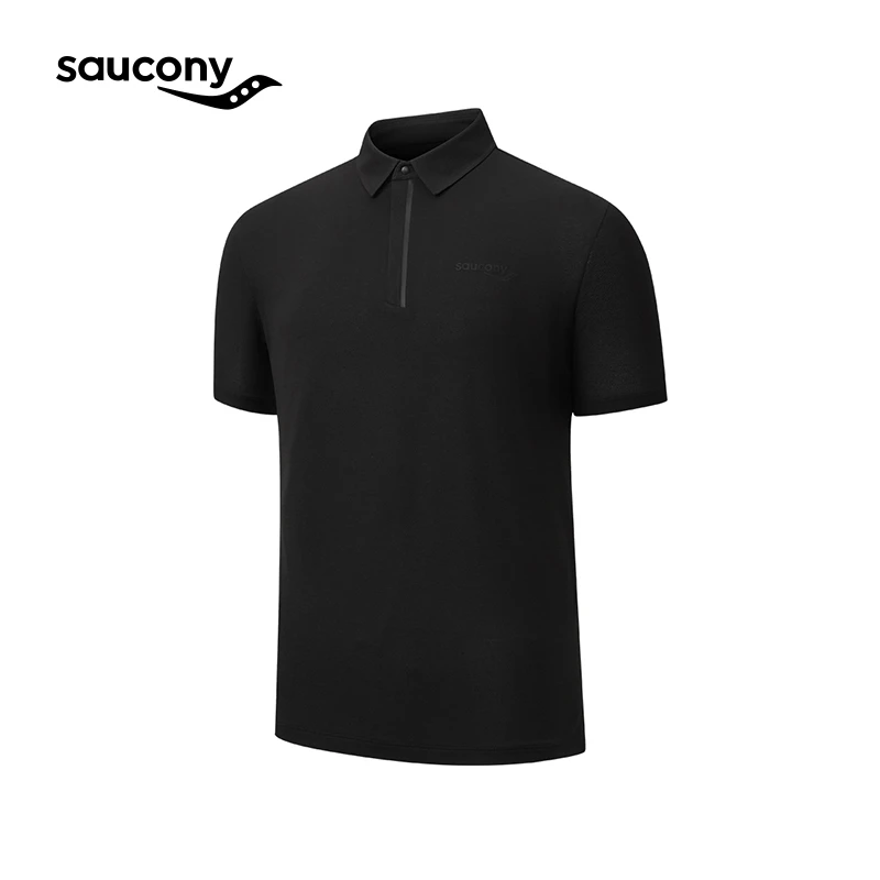 Saucony索康尼25夏时尚休闲百搭舒适透气户外健身男士短袖POLO衫