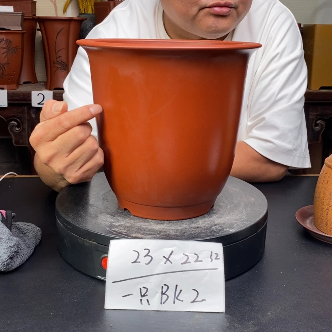 紫砂花盆货号一只BK2