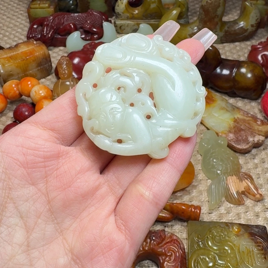 吊坠白玉菩提挂件