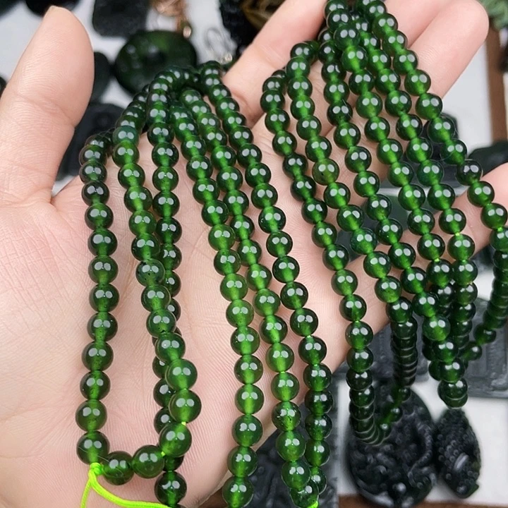 蛇纹石玉未镶嵌手链泰山玉6108