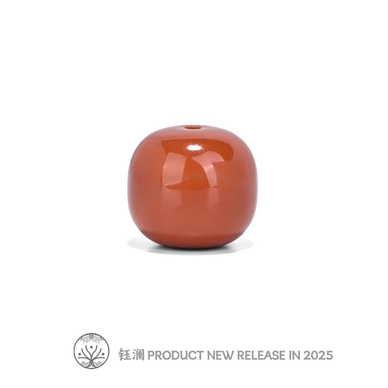 钰澜文玩南红老型隔珠12mm左右一颗-精工配饰diy文玩配饰