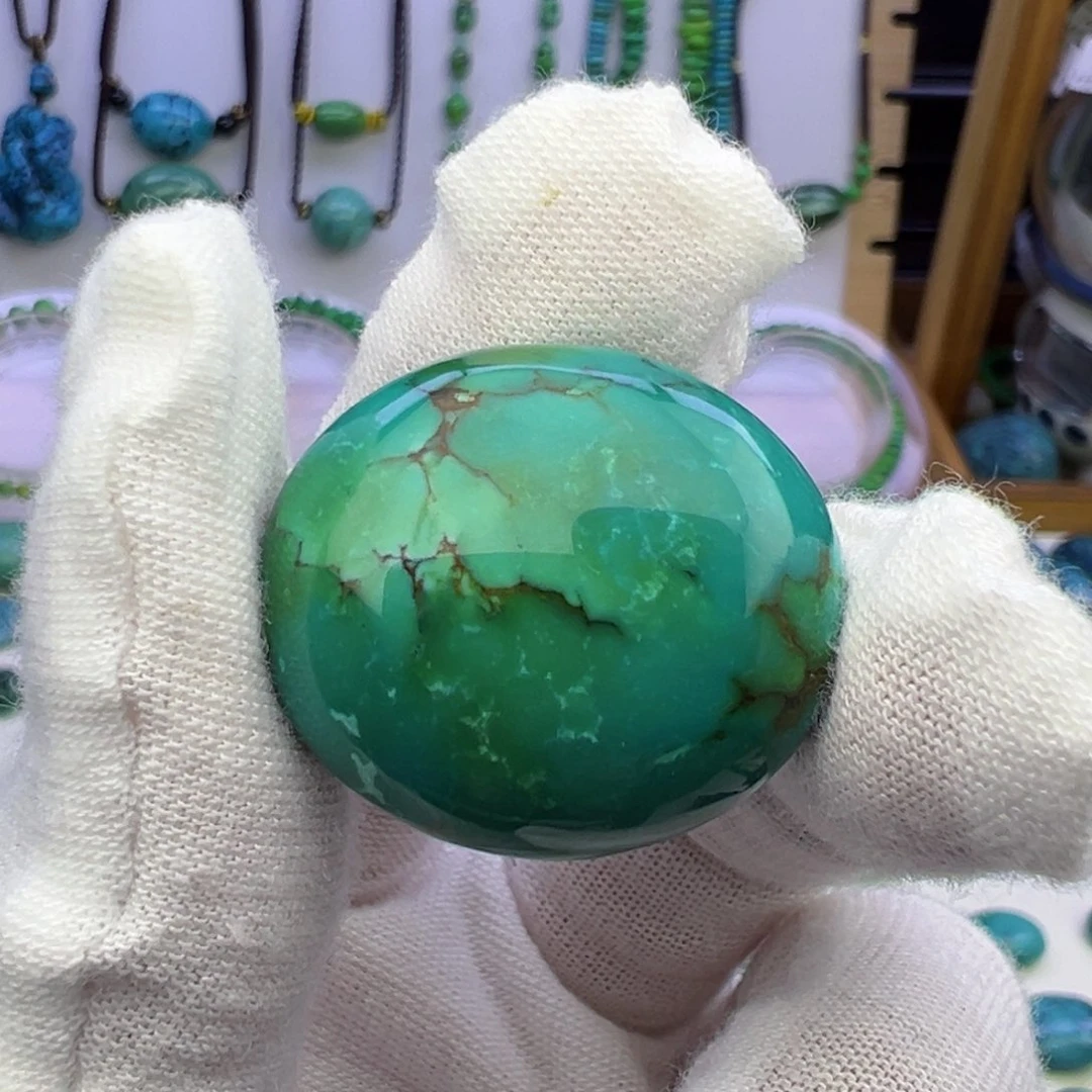 菜籽绿扁珠吊坠24.4mm兰