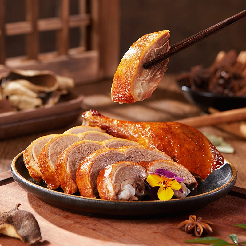 全聚德北京特产陈皮鸭风味鸭烤鸭即食熟食500g樱桃谷鸭