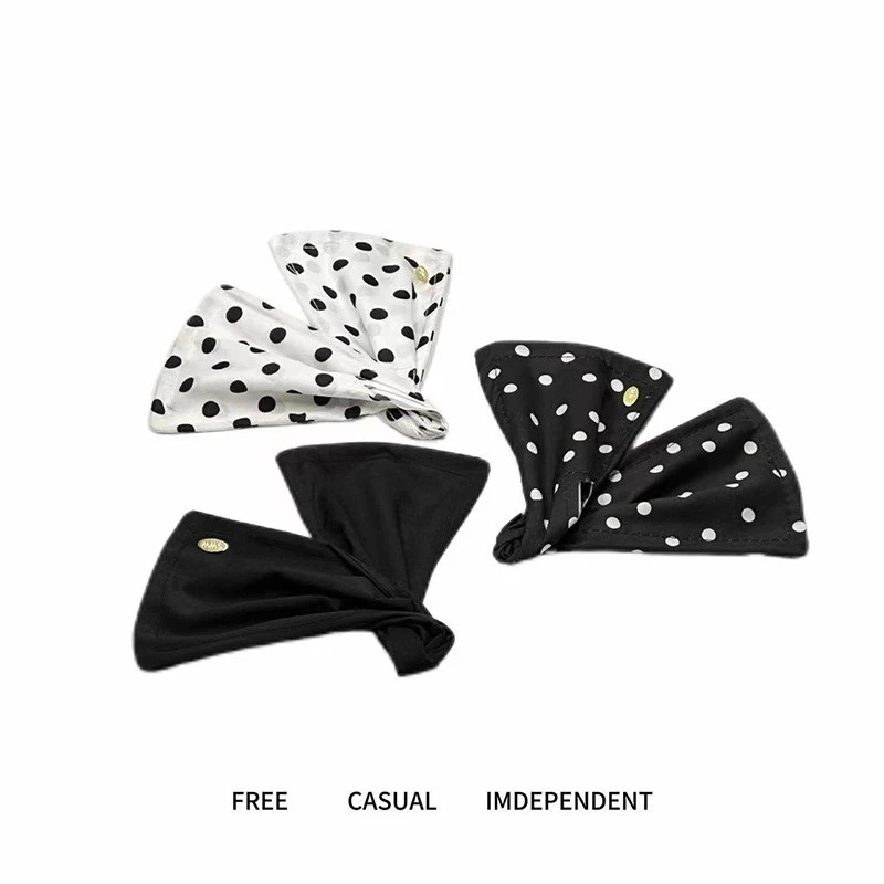 复古扭扭懒人盘发旋转发带扎头发网红气质时尚波点丸子头发饰头饰