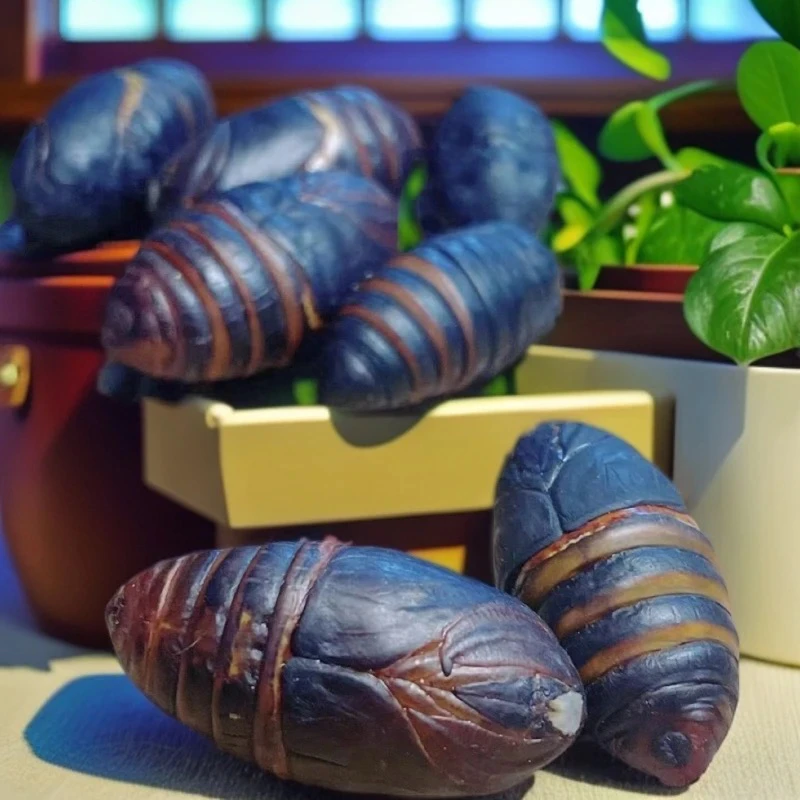 大黑蚕蛹4-5厘米东北特产柞蚕蛹高蛋白营养产地直发