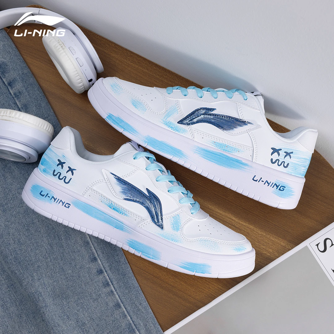 【定制球鞋】李宁 浮舟 蓝调伏线 男鞋板鞋街头潮流休闲低帮运动鞋