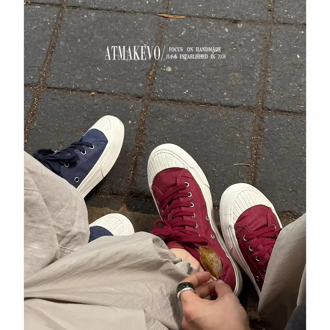 明显款行走的空调房水洗亚麻春夏新款平底休闲硫化帆布板鞋女