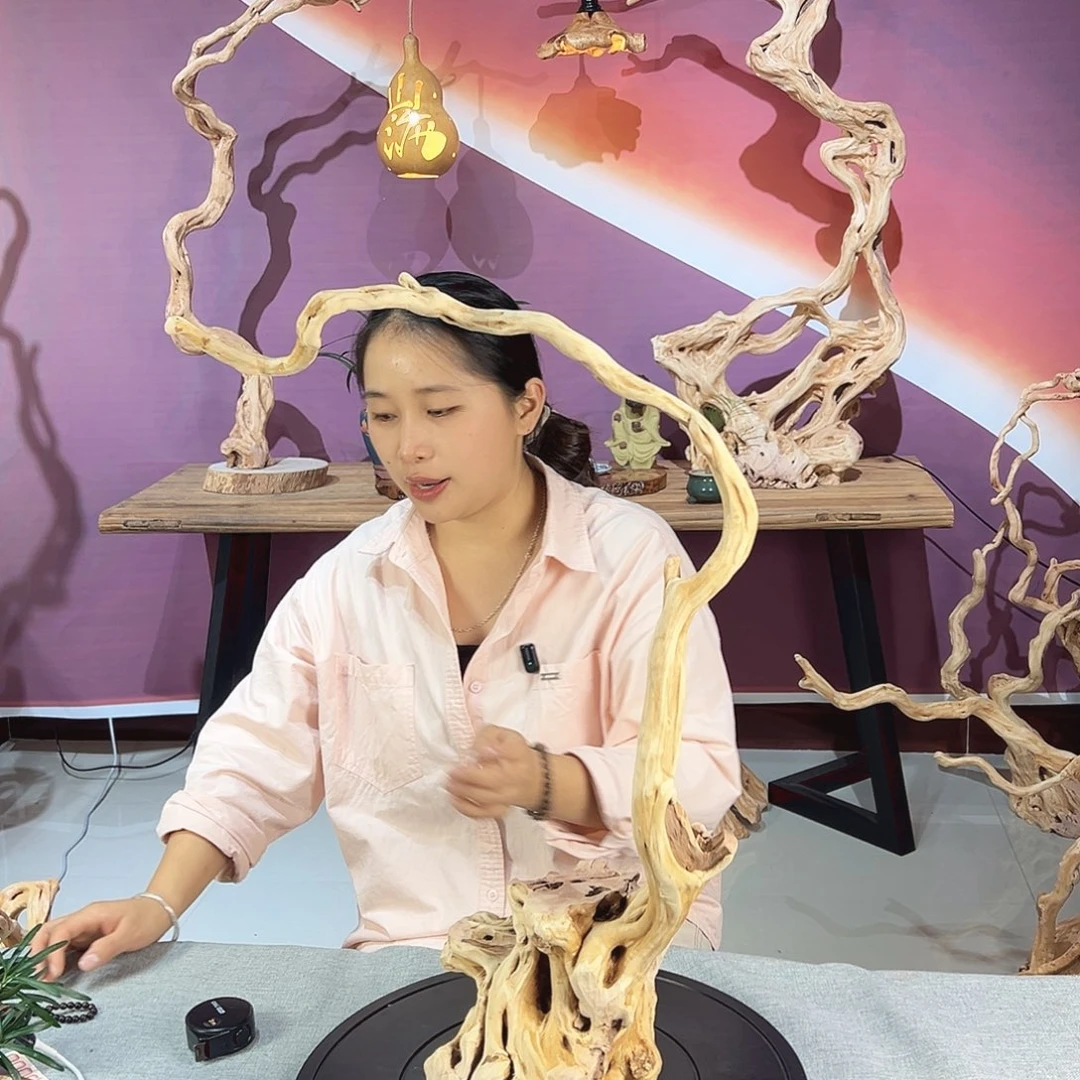 @***人木天然杜鹃根根艺摆件
