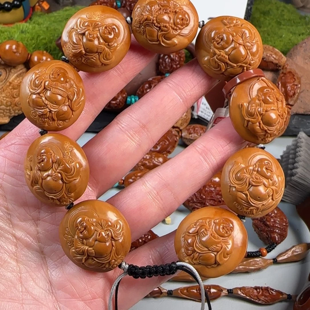 橄榄核手串/手链四花核弥勒手串