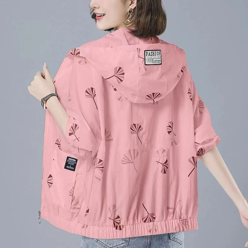 蕉内【1197人好评】2025夏季新款防晒服印花宽松大码中年妈妈外套