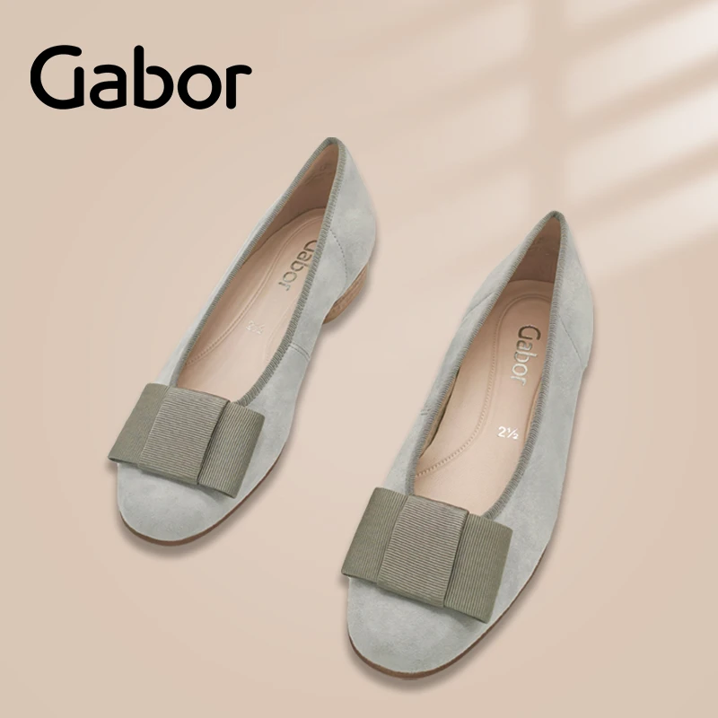 Gabor嘉步情出游百搭鞋子玛丽珍舒适芭蕾单鞋欧若风软底女鞋55100