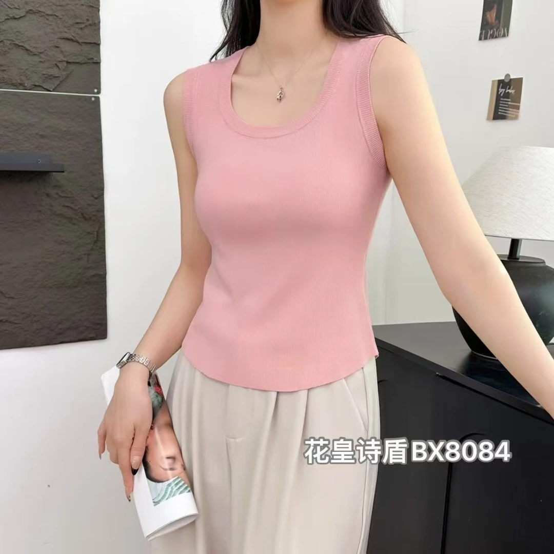 8084冰丝砍肩针织衫