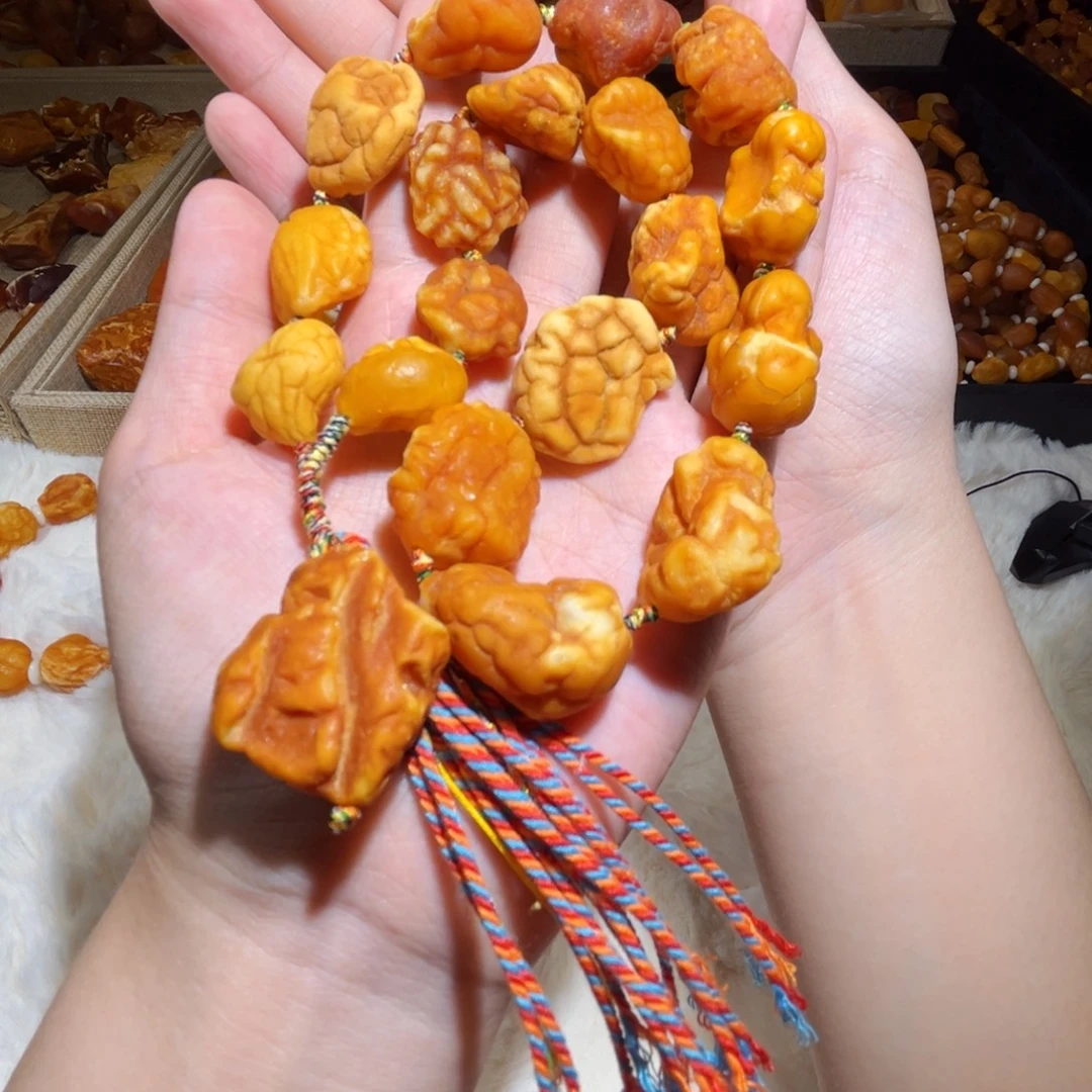 手链琥珀未镶嵌蜜蜡海漂手持