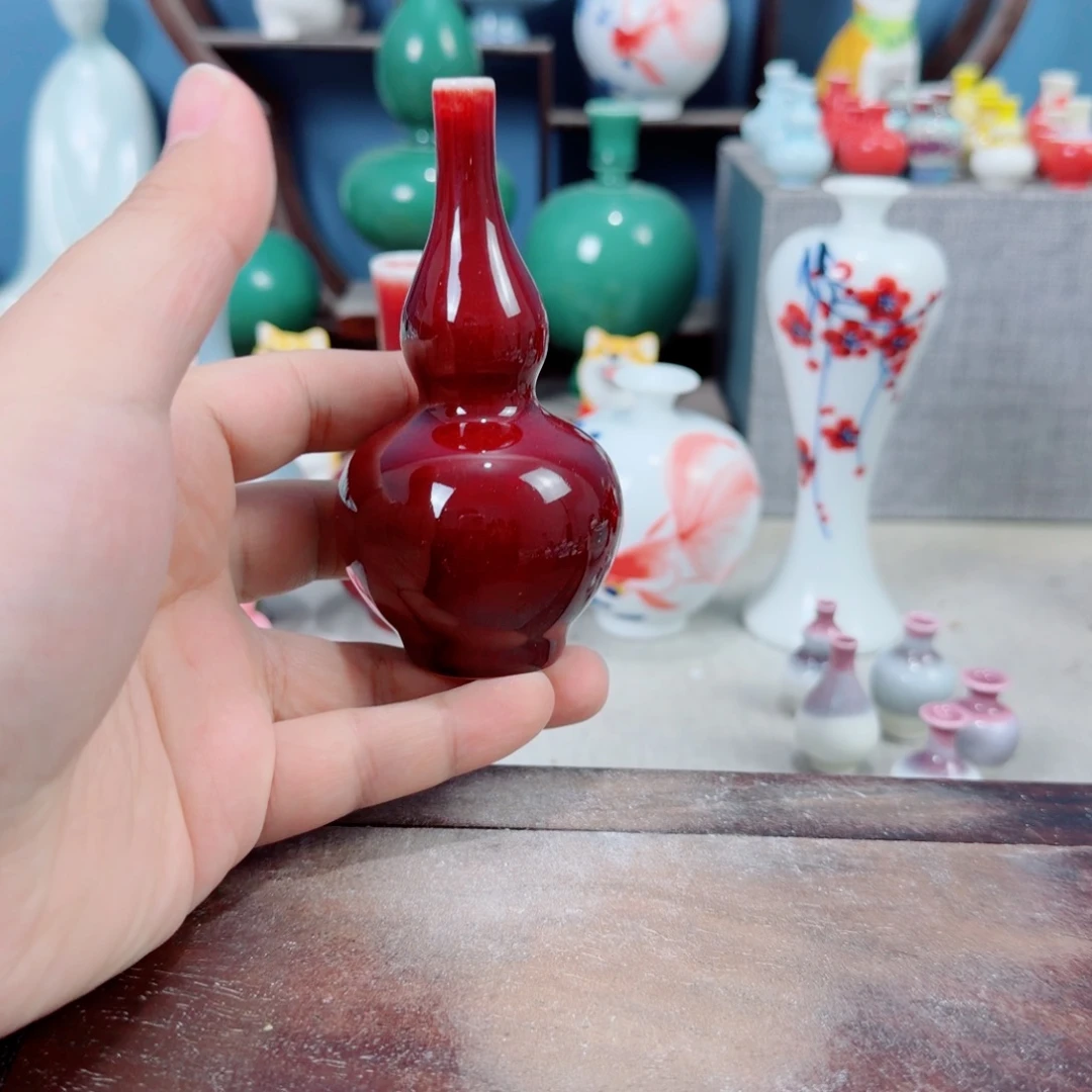 陶瓷手工小花器摆件