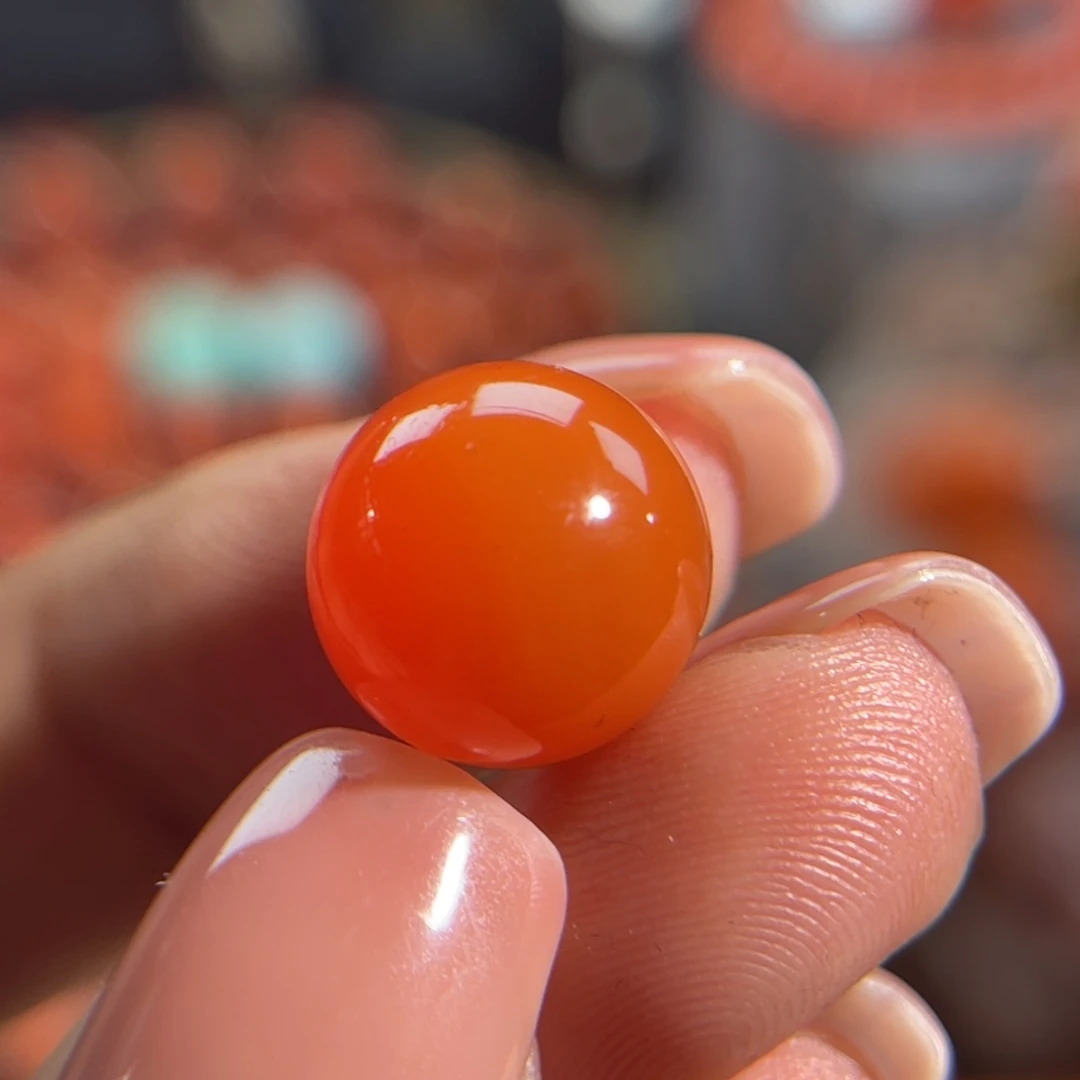 南红玛瑙圆珠11.8未镶嵌