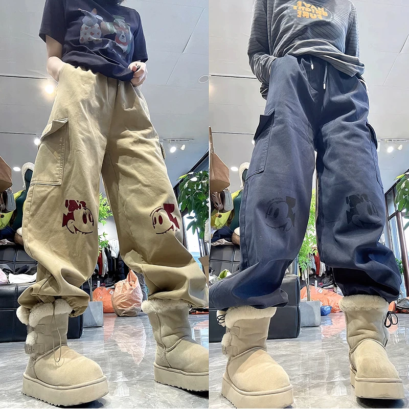 韩系氛围感穿搭冬季2025新款束脚气质显瘦加绒保暖工装百搭束脚裤