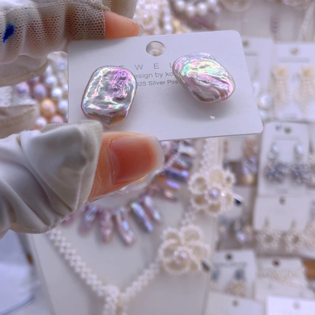 未镶嵌耳饰淡水珍珠