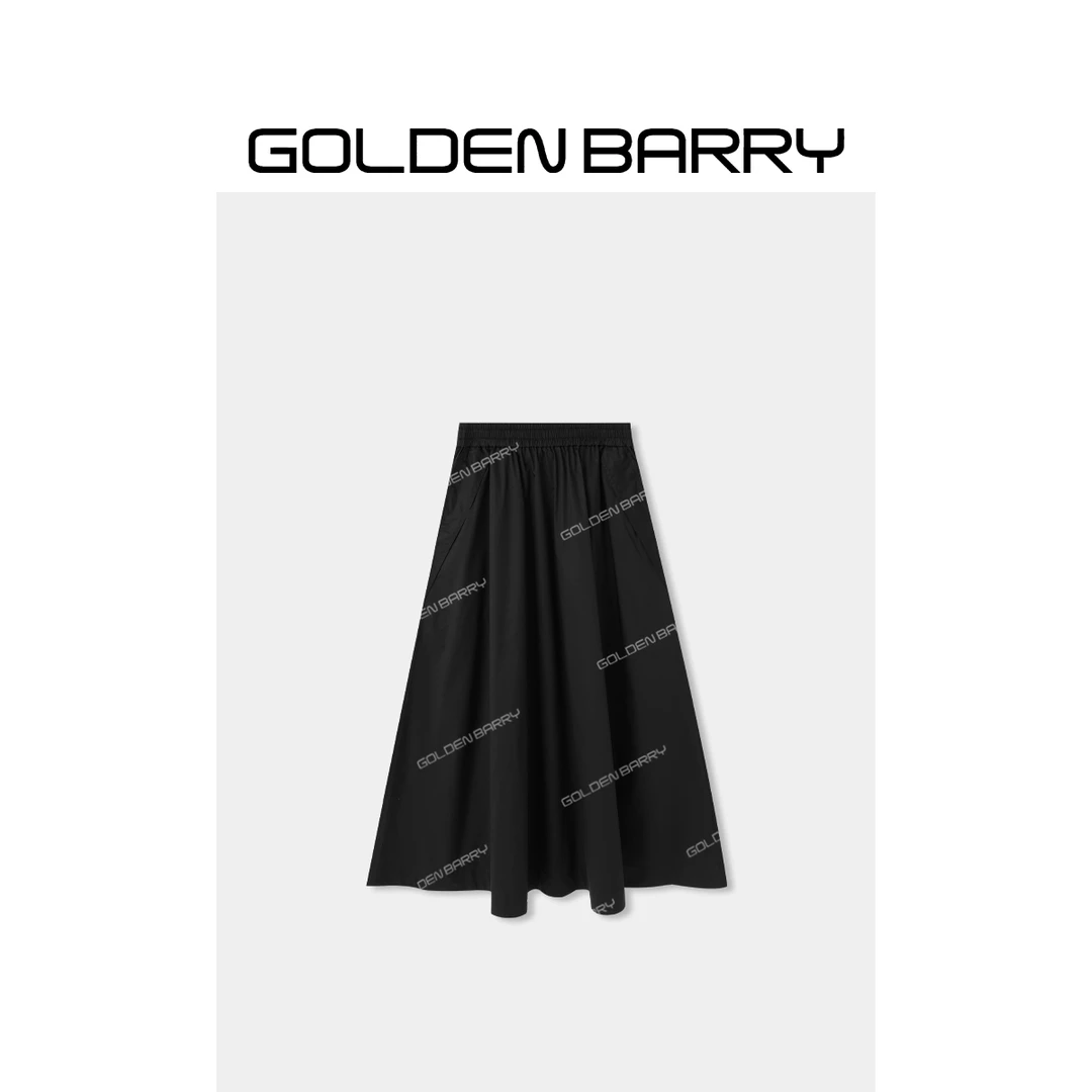 GOLDENBARRY|310229“山谷听风”时尚A字阔摆半裙