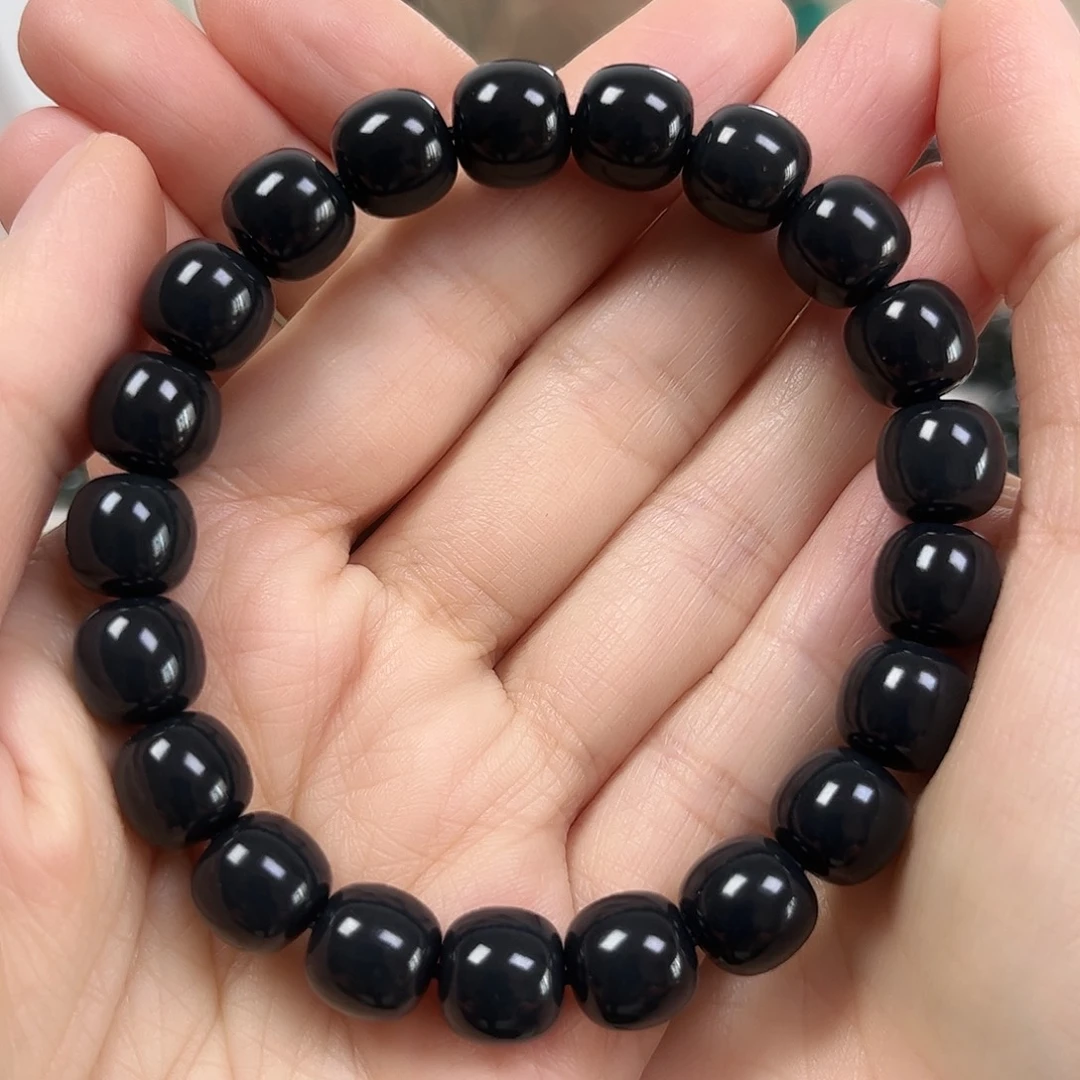 和田玉未镶嵌手串卡10老型珠