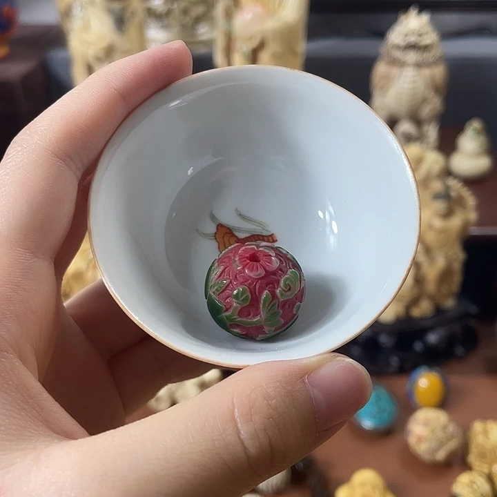 瓷片精品雕刻工艺品