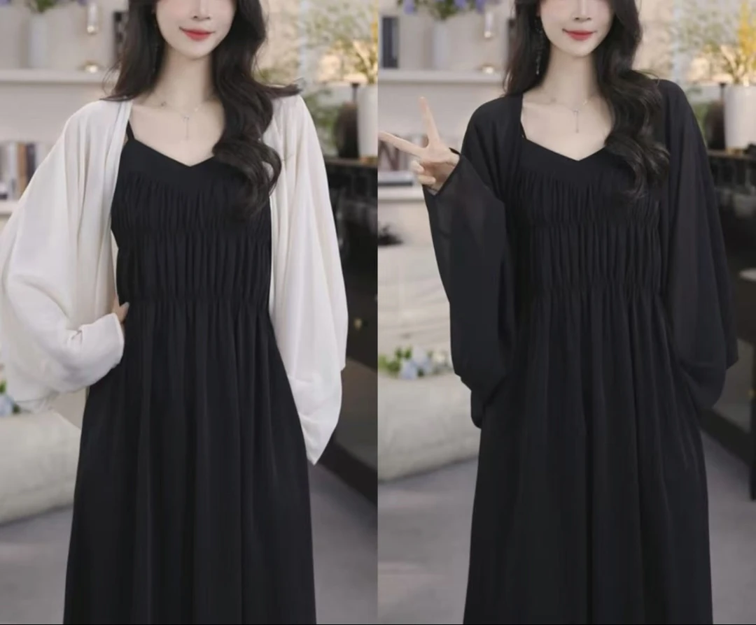 【2025新款】显瘦冰丝开衫外套女春夏季薄款披肩长袖防晒空调衫