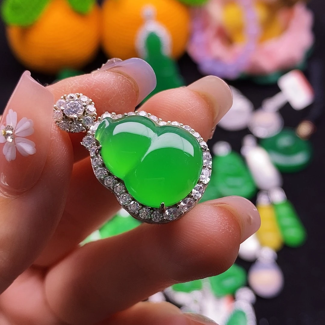 玛瑙/玉髓银S925镶嵌颈饰