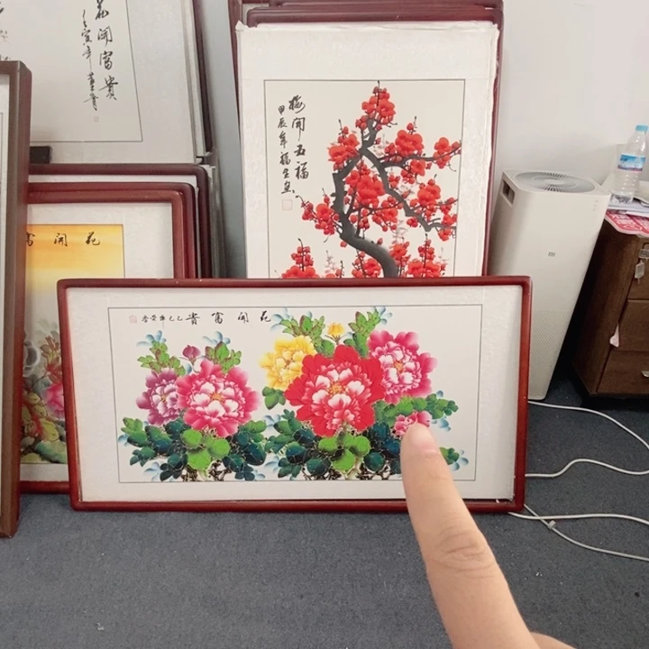 国画125*65尺寸带框包邮送到家