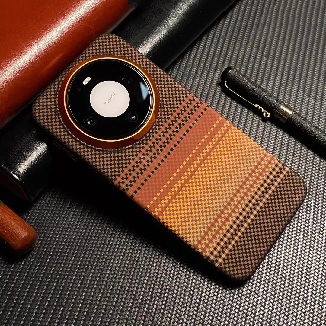 超薄凯夫拉纹1500D适用华为Mate80ProMax手机壳磁吸防摔mate80男