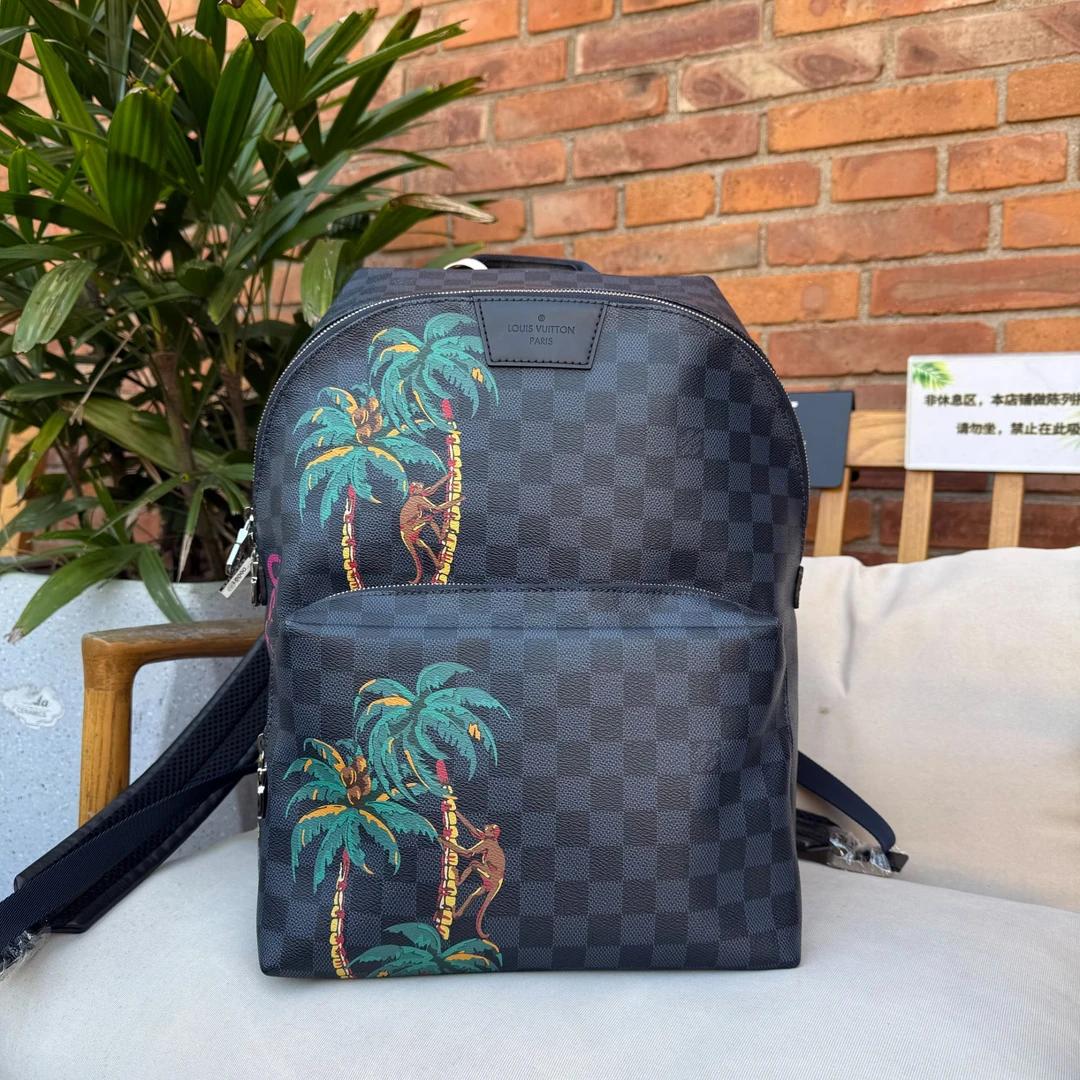 95新 LouisVuitton/路易威登 合集系列防水户外限量款双肩包3