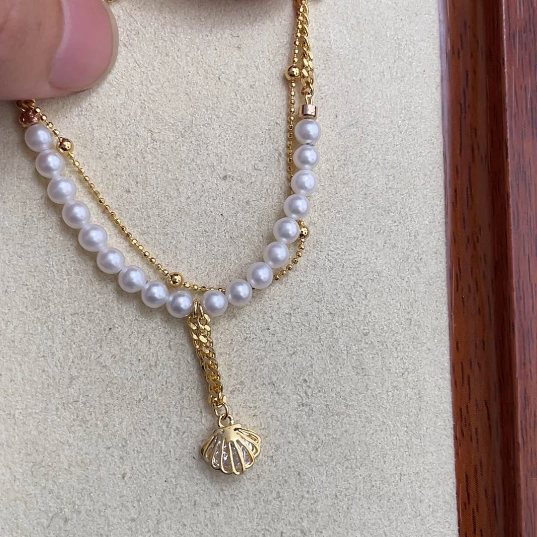 淡水珍珠手绳银S925镶嵌