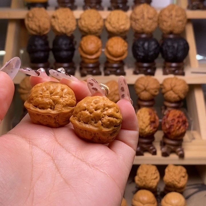 犇***龘吊坠文玩核桃27网红蛙Y02