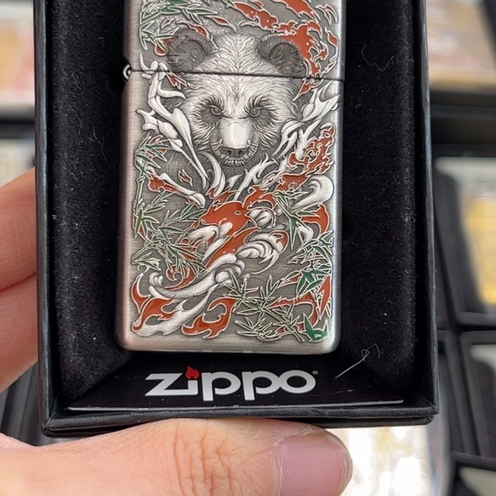 铁窄机套壳熊猫古银
