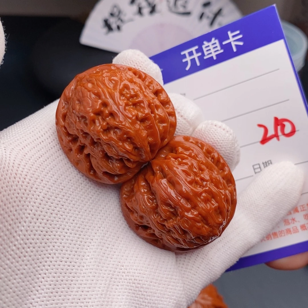 把件文玩核桃36绣球210
