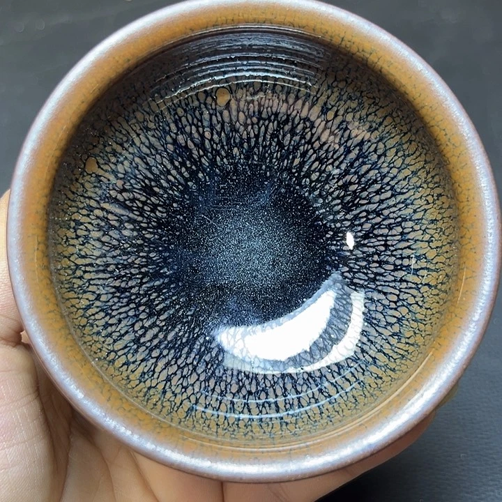 茶盏建盏黄鹧鸪香炉9.3
