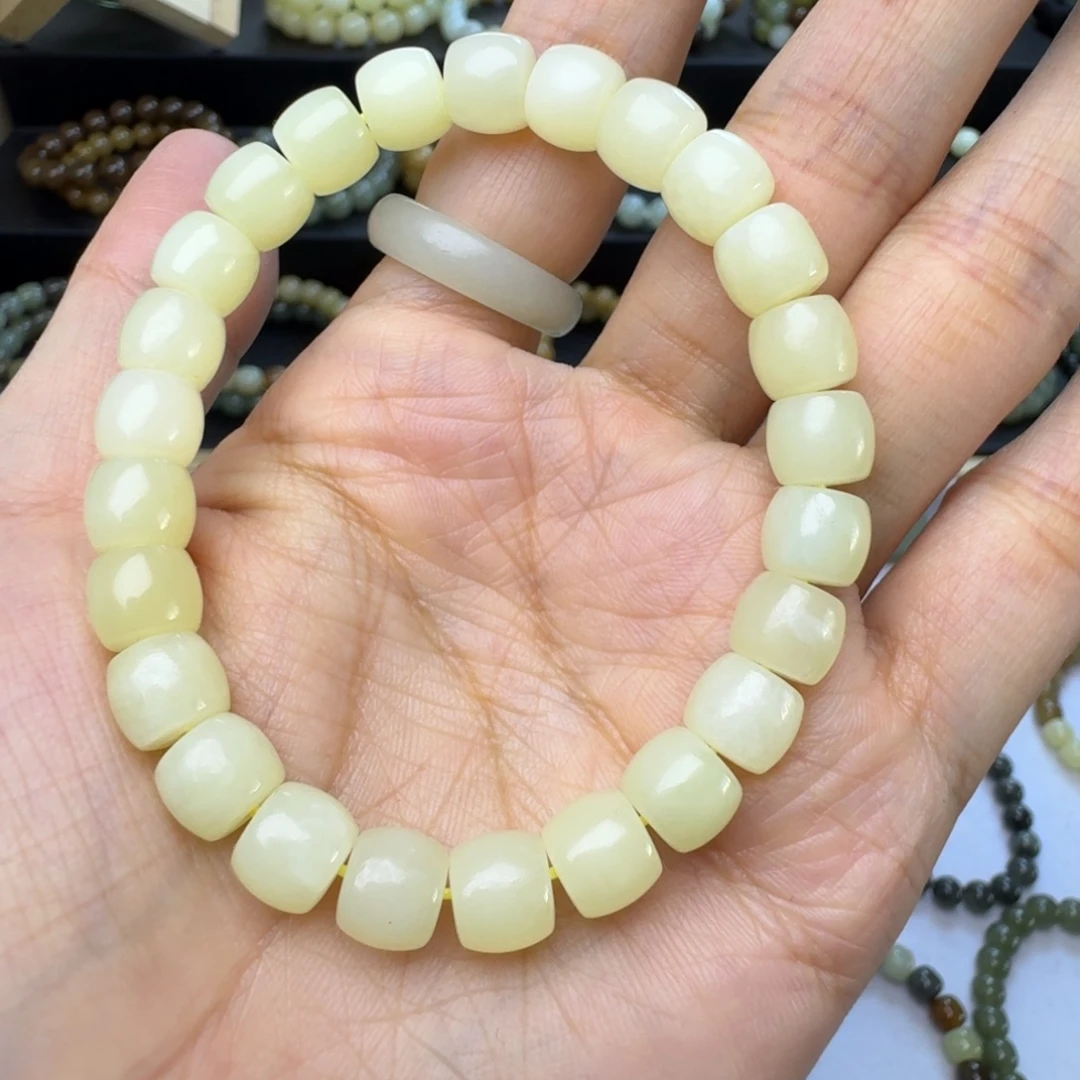 和田玉（黄玉）未镶嵌手链