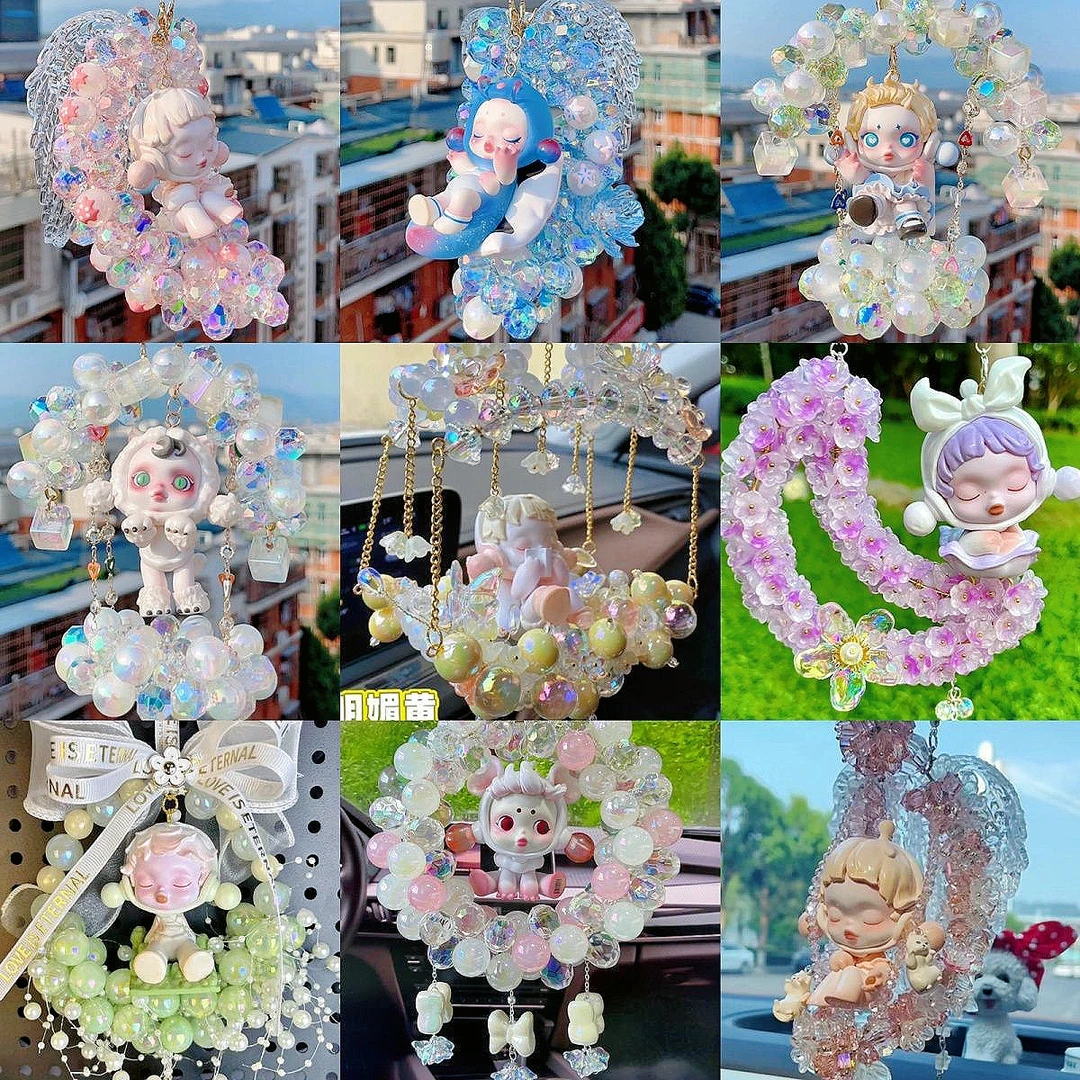 （直播过款）重工车挂摆台、钥匙链手机链包挂、萌粒车挂、纯手工定制