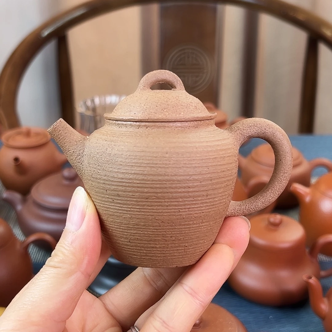 茶壶紫砂精品原矿 君逸 松花泥 全手工艺 130cc