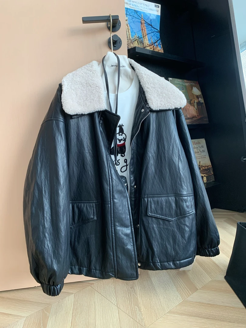 专柜品质！！皮衣羽绒厚外套3196