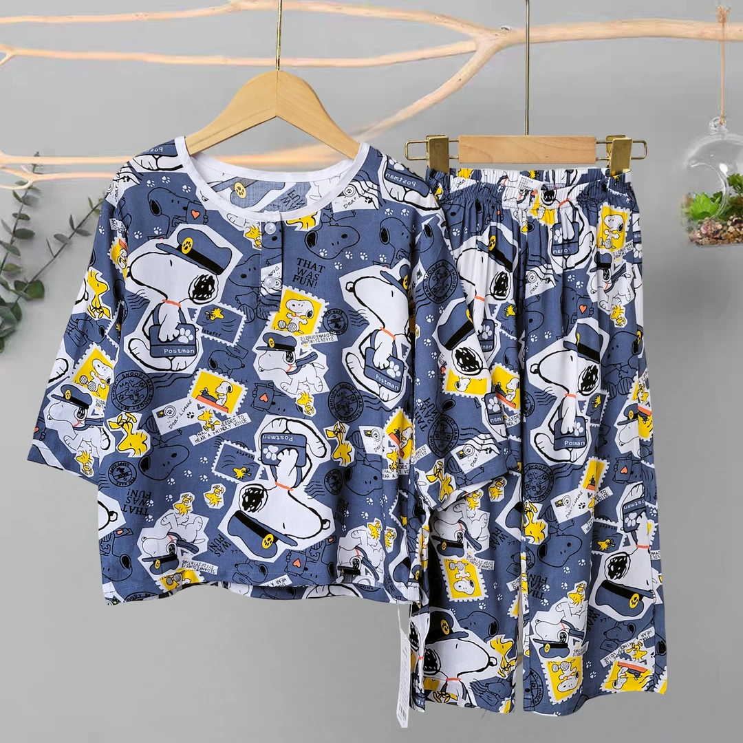 5870儿童人造棉套装夏季棉绸外穿男女童套装