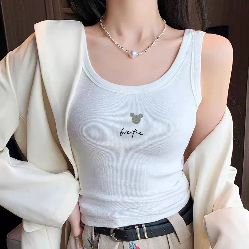 欧货2025新款纯棉吊带背心女内搭夏季外穿打底甜辣小众无袖上衣女