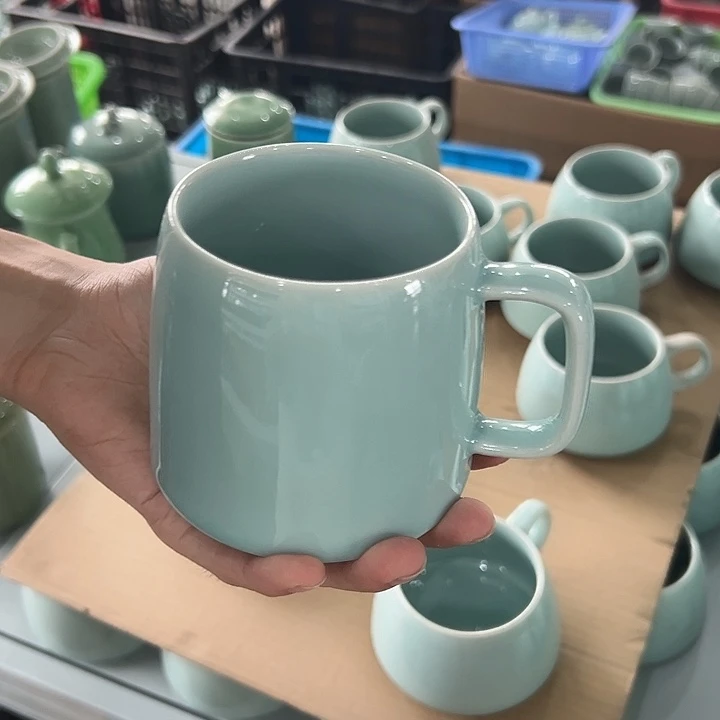 龙泉云间青瓷小米茶器