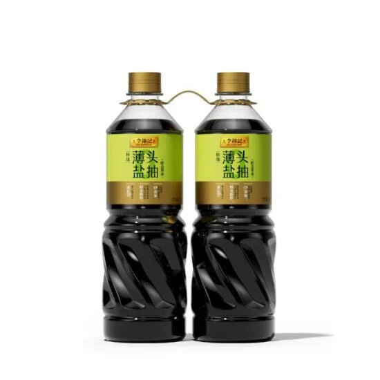 李锦记 特级薄盐头抽酿造酱油 1L*2