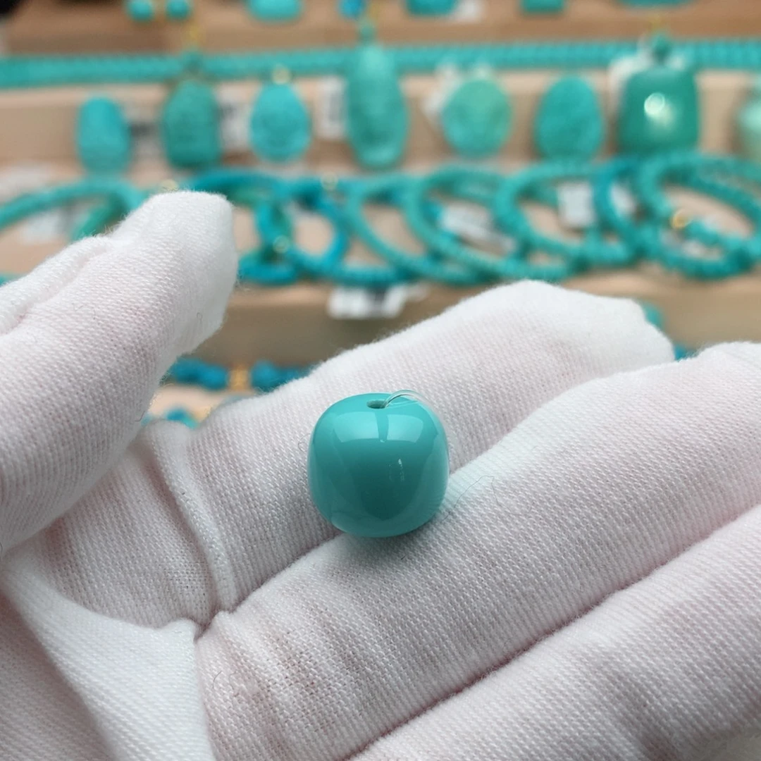 绿松石未镶嵌珠宝奇石13mm