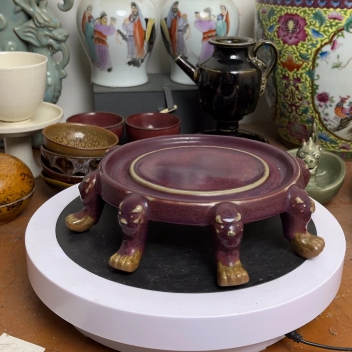 紫砂花瓶瓷器瓷器