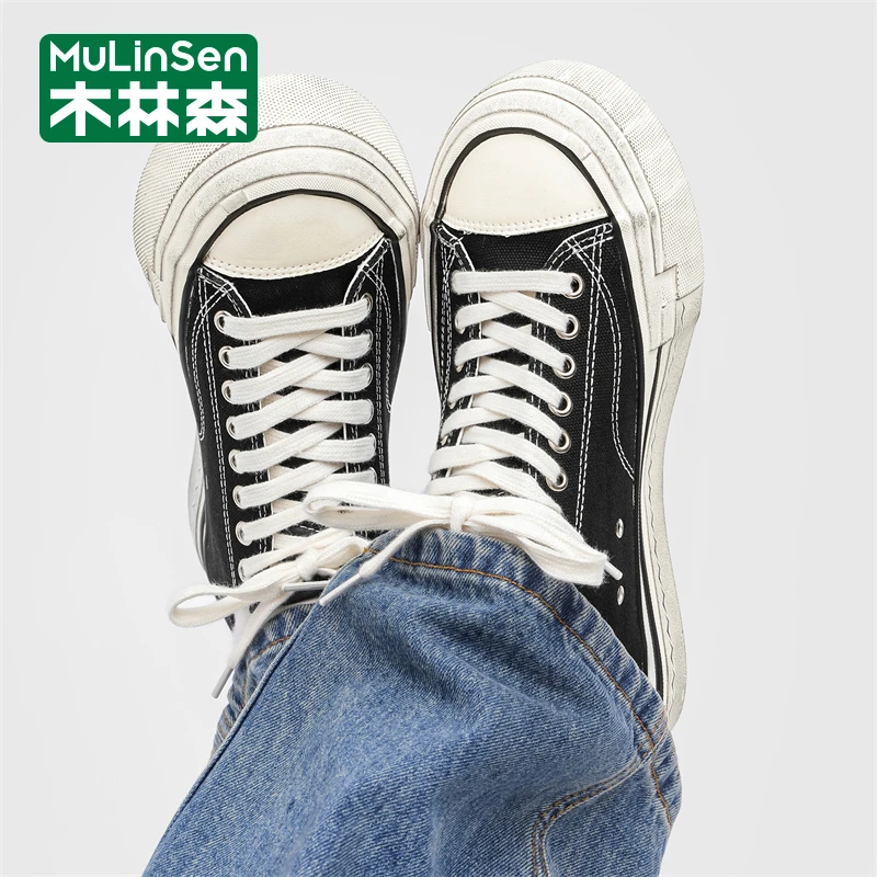 木林森木林森帆布鞋运动休闲百搭夏季复古春季潮流低帮运动休闲鞋