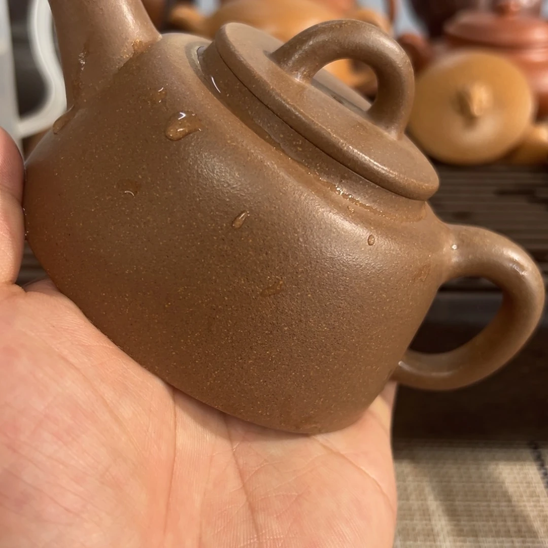 可***条茶壶紫砂手工制作
