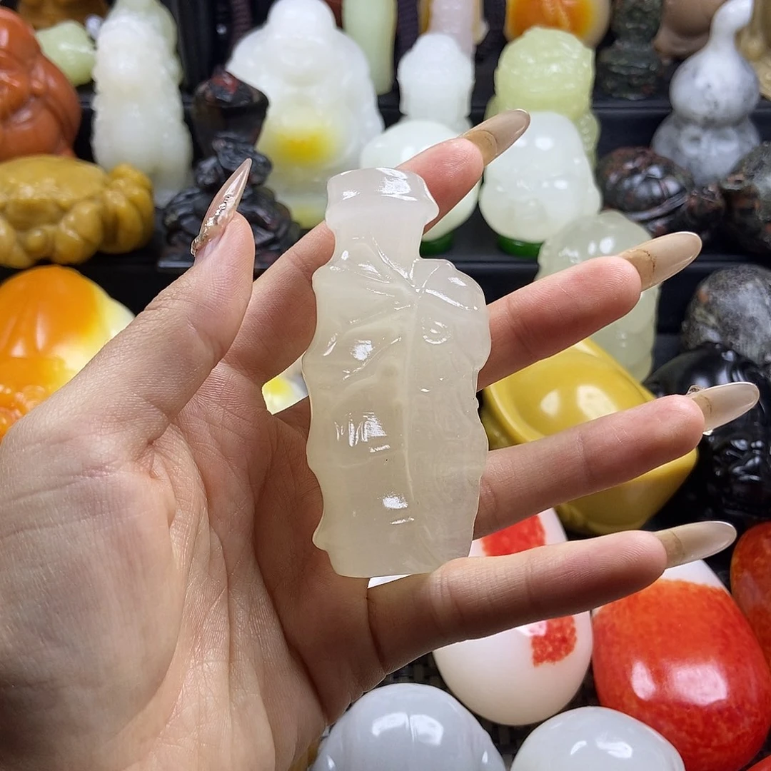 无花朵原石雕刻把件