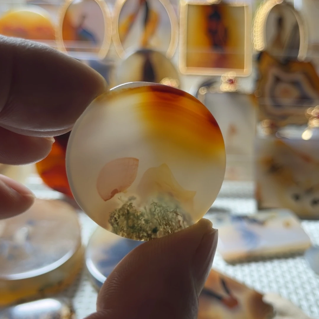 玛瑙/玉髓未镶嵌吊坠(不含链)