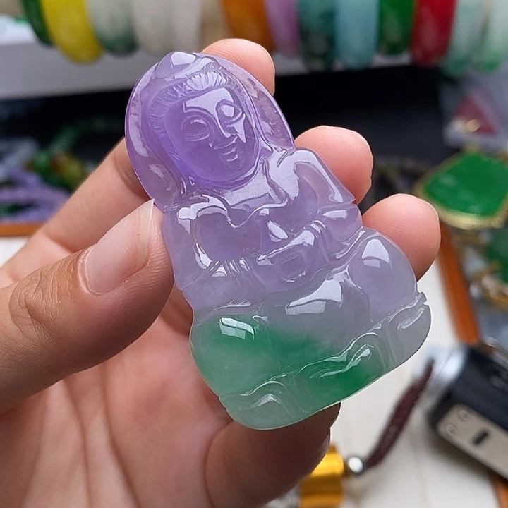 翡翠未镶嵌颈饰250有纹
