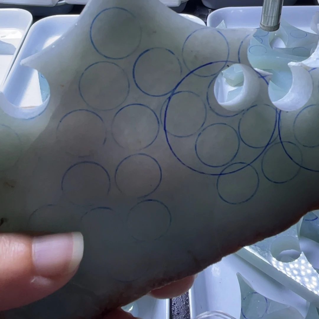 定制翡翠未镶嵌福利珠子包工